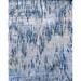 Blue/Gray 96 x 0.25 in Area Rug - Bokara Rug Co, Inc. Hand-Knotted High-Quality Silver & Blue Area Rug Viscose/ | 96 W x 0.25 D in | Wayfair