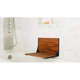 Seachrome Silhouette Teak Wood Folding Shower Seat | 12.75 H x 19.96 W x 15.5 D in | Wayfair SHAF-185155-TW-MB