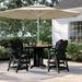 Sol 72 Outdoor™ Anette 4-Person 48" Round, Counter-Height Dining Set Plastic in Black | Wayfair F8604EEF758942868BA235B12753BD01