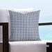 Gracie Oaks Hilbrand Solarium Outdoor Square Pillow Cover & Insert Polyester/Polyfill blend in Blue | 17 H x 17 W x 7 D in | Wayfair