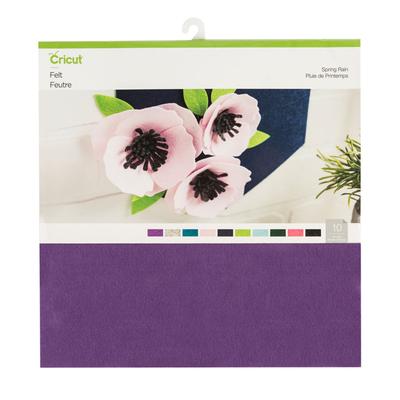 Cricut Felt Sampler | Spring Rain | Black/Blue