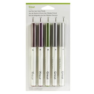 Cricut Gel Pen Set | Metallic Dark Petals | 5 Count