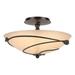 Hubbardton Forge Forged Leaves 13 Inch 2 Light Semi Flush Mount - 126712-1031