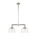 Innovations Lighting Bruno Marashlian Large Bell 21 Inch 2 Light Linear Suspension Light - 209-PN-G713-LED