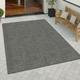 Paco Home - Tapis Intérieur Extérieur Tapis Cuisine Design Monochrome Sisal Gris Foncé 80x200 cm