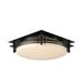 Hubbardton Forge Banded 13 Inch 2 Light Semi Flush Mount - 124394-1074