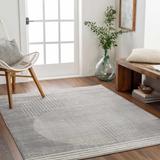 Beauregard 7'10" Square Modern Updated Traditional Farmhouse Natural Gray/Gray/Dark Gray/Smoke/Nutmeg/Cream/Light Slate Area Rug - Hauteloom