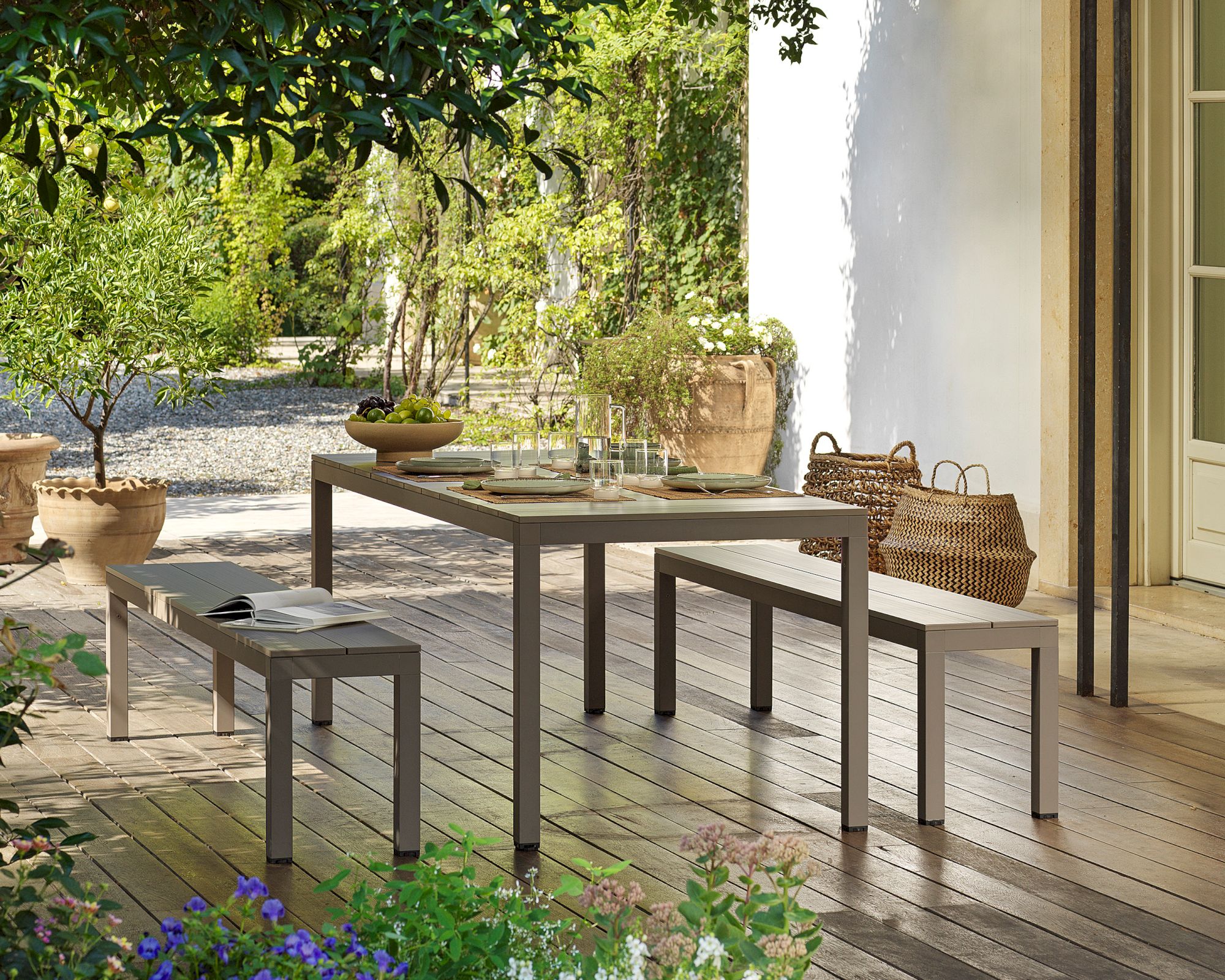 NARDI »Rio« Alu-Garten-Bank anthrazit