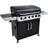 Convective Series 640 b xl - Barbecue a gas a 6 bruciatori e bruciatore laterale, finitura nera.