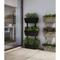 Dmora - Set di 3 vasi per orto casalingo,Set di 3 vasi porta fiori per interno o esterno, 100% Made
