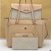 Michael Kors Bags | Michael Kors Maisie Large Pebbled Leather 3-In-1 Tote Bag Buff Signature | Color: Cream/White | Size: Large