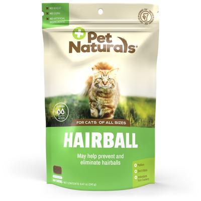 Pet Naturals Hairball Digestive Support Chicken Liver Flavored Cat Chews, Count of 160