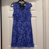 Michael Kors Dresses | Beautiful New Michael Kors Cap Sleeve Dress Size 6 | Color: Blue/Purple | Size: 6