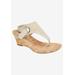 Women's Aida Sandal by White Mountain in Gold Glitter (Size 6 M)