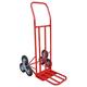 Heavy Duty Stair Climbing Trolley with Folding Toe Plate and Pneumatic Wheels, Stair Climber Sack Truck, 150kg Capacity