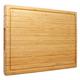 Utoplike Extra Large XXXL Bamboo Cutting Board 60 x 40 x 3.2 cm,Large Wooden Butcher Block for Turkey, Meat, Vegetables, BBQ, Over The Sink Chopping Board with Handle and Juice Groove