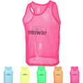 meiwar Football Bibs - Sports Bibs | Mesh Bib for Training, Sport, Rugby, Basketball | Pack of 10 | for Adults and Kids |Pink XL