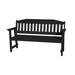 Buyers Choice All Weather Outdoor Bench - Poly Furniture Garden Bench w/ Back Plastic in Black | 36 H x 63 W x 19 D in | Wayfair 711-bench5.black
