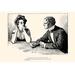 Buyenlarge 'Of Course You Can Tell Fortunes w/ Cards' by Charles Dana Gibson Painting Print in Black/Gray | 20 H x 30 W x 1.5 D in | Wayfair