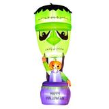 SEASONBLOW Pumpkin Man in Frankenstein Balloon Inflatable Polyester in Green/Indigo | 98 H x 38 W x 38 D in | Wayfair CHH21049-240