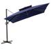 11 x 11 FT Outdoor Patio Cantilever Umbrella with Crank and 360 Degrees Rotation