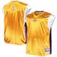 Men's Mitchell & Ness Gold/Purple Los Angeles Lakers Hardwood Classics Big Tall On-Court Shooting V-Neck Shirt