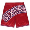 "Mitchell & Ness pour homme rouge Philadelphia 76ers Big & Tall Hardwood Classics Big Face 2.0 Short - Homme Taille: XLT"