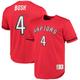 "T-shirt rouge avec nom et numéro en maille Mitchell & Ness Chris Bosh des Raptors de Toronto 2003 pour hommes - Homme Taille: L"