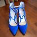 Jessica Simpson Shoes | Blue Suede Heels | Color: Blue | Size: 6