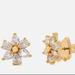 Kate Spade Jewelry | Kate Spade New York Flower Clear Gold Cubic Zirconia Earrings | Color: Gold/White | Size: Os