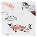 Sweet Jojo Designs Vintage Airplane Bulletin & Memo Board Fabric in Orange/Red/Yellow | 13 H x 13 W x 0.5 D in | Wayfair Memo-Airplane-RD-BU-PRT