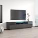 Meble Furniture TV Stand for TVs up to 78" Wood in Gray | 17.7 H x 70.9 W x 14.9 D in | Wayfair ALTA-TV-GRAY