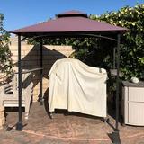 Ochine 8 Ft. W x 5 Ft. D Steel Grill Gazebo Metal/Steel/Soft-top in Black/Gray | 97 H x 95 W x 59 D in | Wayfair WYKBFW41918150-191