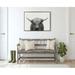 Gracie Oaks Hey Dude Highland Cow BW by The Creative Bunch Studio - Floater Frame Photograph on Canvas Canvas, in Black/Gray/White | Wayfair