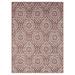 Orange/White 86.61 x 62.99 x 0.4 in Area Rug - Nicole Miller New York Patio Country Zoe Moroccan Damask Indoor/Outdoor Area Rug, Terracotta/Ivory | Wayfair