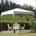 Outsunny 10Ft. W x 10 Ft. D Steel Party Tent Metal/Steel/Soft-top in White | 114.25 H x 120 W x 120 D in | Wayfair 84C-262V01WT
