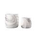 Urban Trends 2-Piece Cement Pot Planter Set in White | 5.75 H x 6.25 W x 6.25 D in | Wayfair 19306