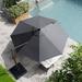 Freeport Park® Gerrity 118" Cantilever Umbrella Metal in Gray | 96 H x 120 W x 120 D in | Wayfair D680037294A94A39B397CE9145BB1FDC