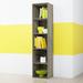 Wade Logan® Cannice 12" W Standard Bookcase Wood in Green/Brown | 52.05 H x 12 W x 9.3 D in | Wayfair 3D95072945BA4C39871DDC2CD08A6BC2