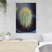 Foundry Select Green Cactus Plant In Close Up Photography 5 - 1 Piece Rectangle Graphic Art Print On Wrapped Canvas in White | Wayfair