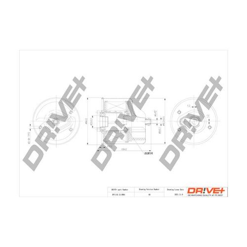 Drive+ Kraftstofffilter 96mm für MAZDA FORD VOLVO 31321475 1882099 1780195 DP1110.13.0091