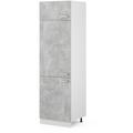 Armoire réfrigerateur "R-Line" 60cm Béton/Blanc Vicco