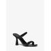 Michael Kors Clara Embellished Snake Embossed Sandal Black 8