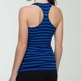 Lululemon Athletica Tops | Lululemon Cool Racerback Blue Black Stripe Xs Size 2 See Measurements | Color: Black/Blue | Size: 2