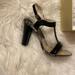 Michael Kors Shoes | Authentic Black Heels Clear Michael Kors Heels Rap Around The Ankle Straps !! | Color: Black | Size: 8.5