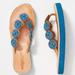 Anthropologie Shoes | Laidback London Ryker Flip-Flop Sandals - Blue | Color: Blue | Size: 10