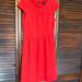 J. Crew Dresses | J. Crew Womens Bright Cerise Red Poppy Crepe Cap Sleeve Workwear Dress Sz 10 | Color: Red | Size: 10