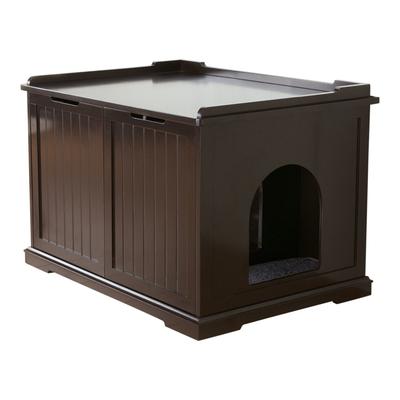 XL Wooden Litter Box Enclosure by TRIXIE in Espresso Brown