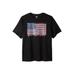 Men's Big & Tall Americana Screen Tee by Liberty Blues in Camo Flag (Size 3XL)