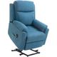 Homcom - Elektrischer Sessel mit Aufstehhilfe 83 cm x 89 cm x 102 cm - Blau